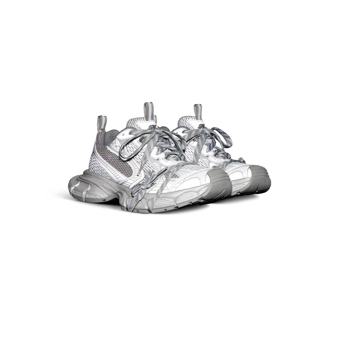 Mens 3xl Reflective Sneaker in Grey