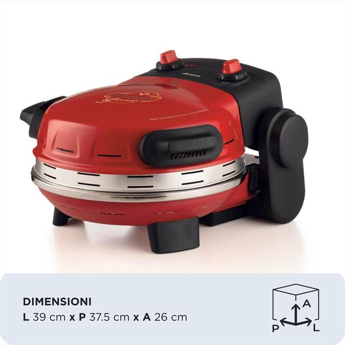 ARIETE - 934 PIZZERIA GOURMET FORNO PIZZA 1500W-Rosso