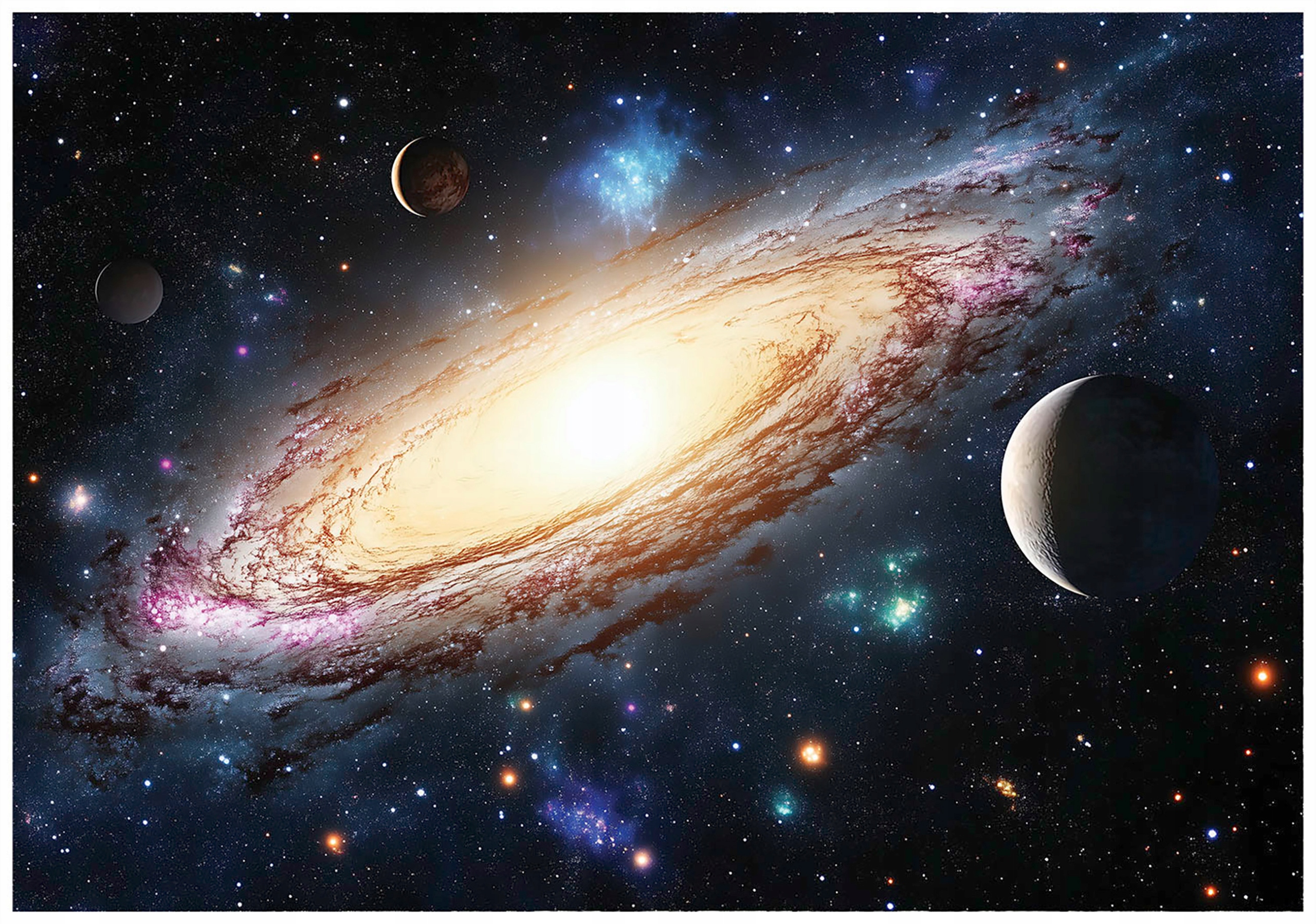 Space wall mural, planets, galaxy, wallpaper for boys,