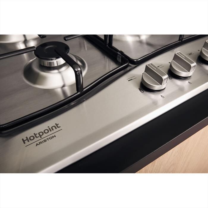 HOTPOINT ARISTON - Piano cottura a gas PCN 752 T/IX/HAR 75cm-Inox