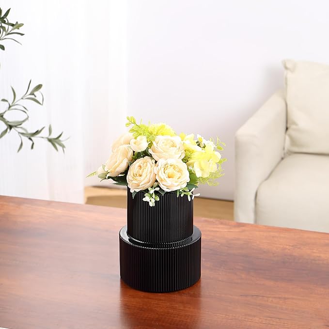 VASEA Amber Glass Vase