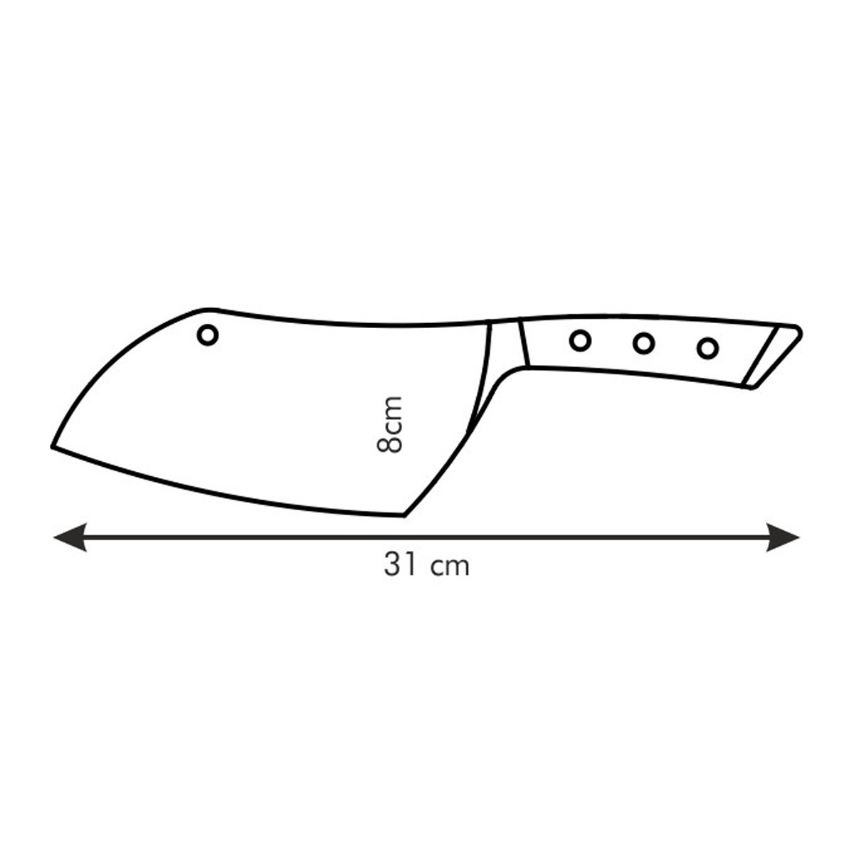Sekáček AZZA 17 cm