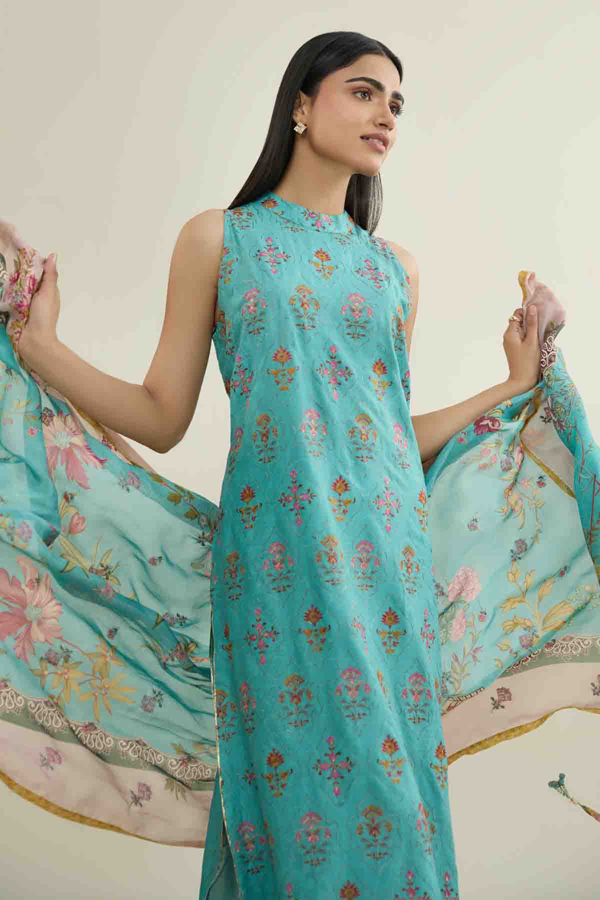 RAW SILK | EMBROIDERED