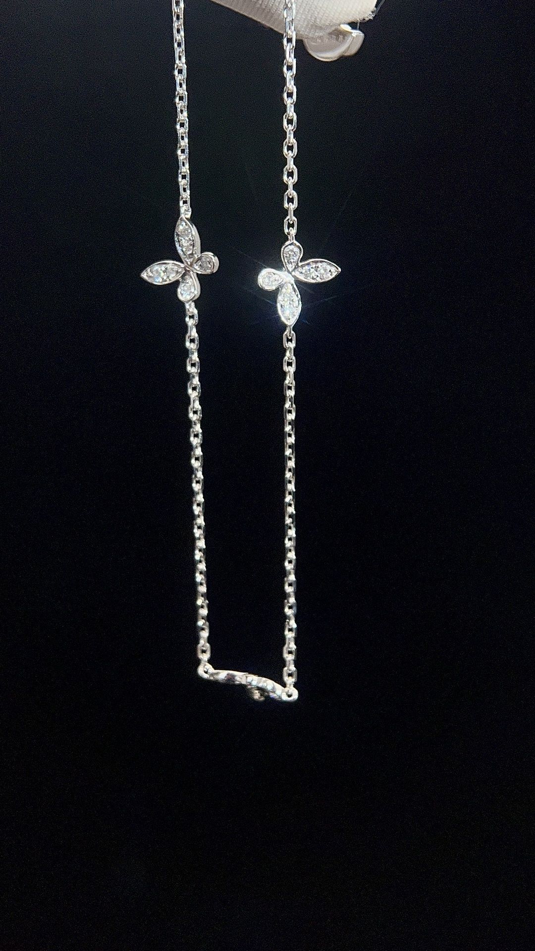 Butterfly Pave Diamond Bracelet