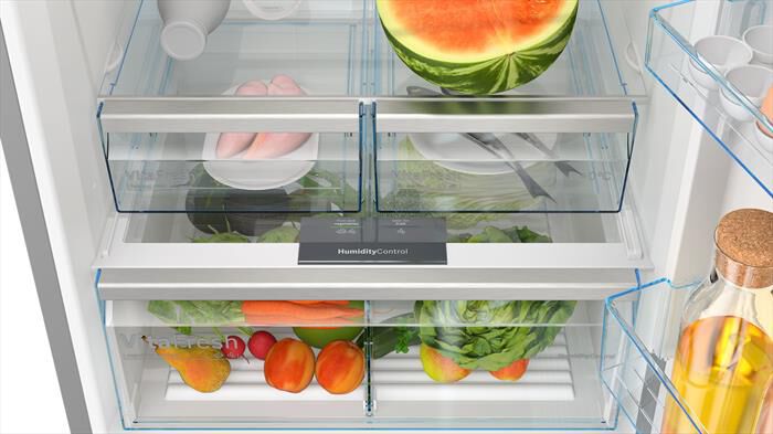 BOSCH - Frigorifero Combinato KGN76XIEP Classe E 186x75 cm-Acciaio anti-impronta