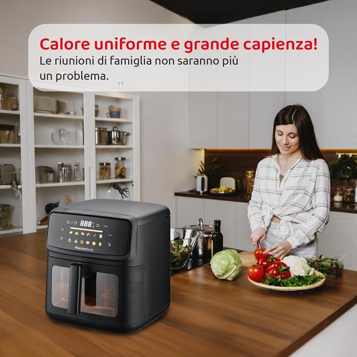 MELCHIONI FAMILY - Friggitrice ad Aria 10L MARTINA-Nero / Plastica
