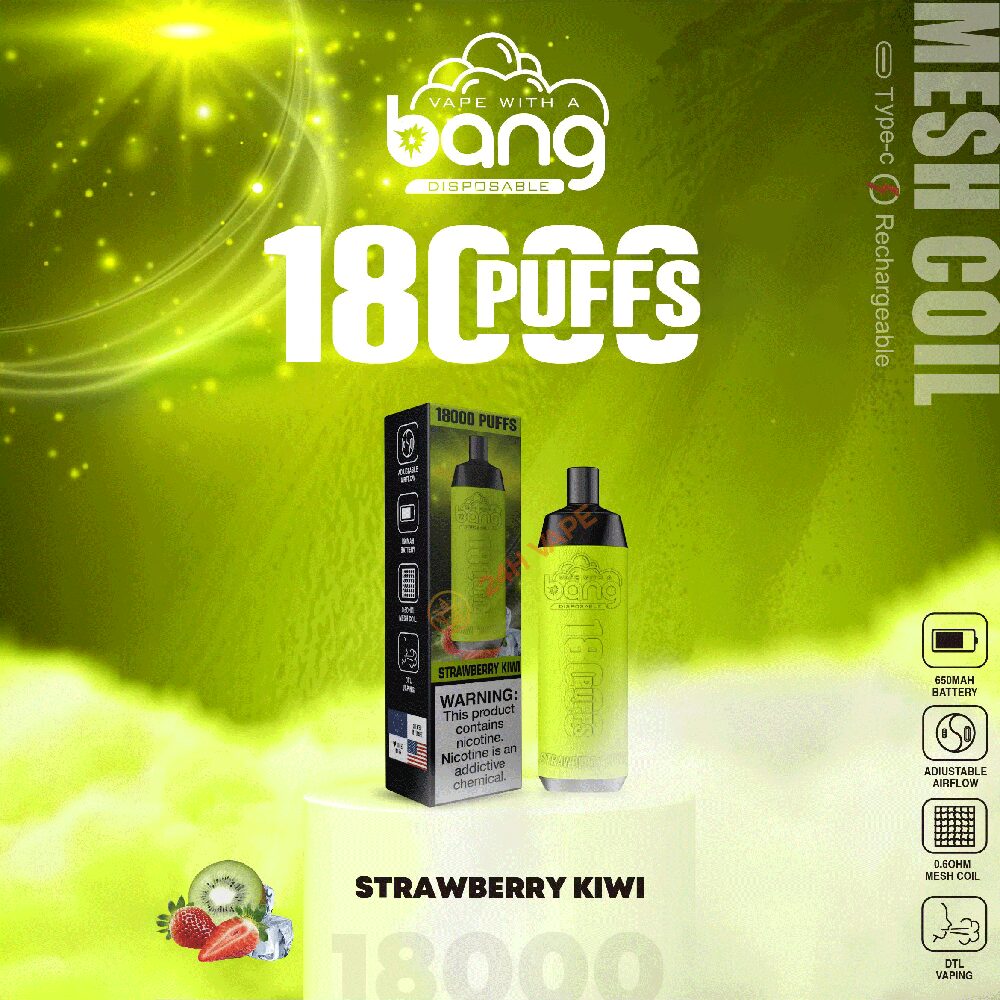 （3 pieces）Bang Crown Bar 18000 Puffs 0% 2% 3% 5% Nicotine Leather Disposable Vape Pen