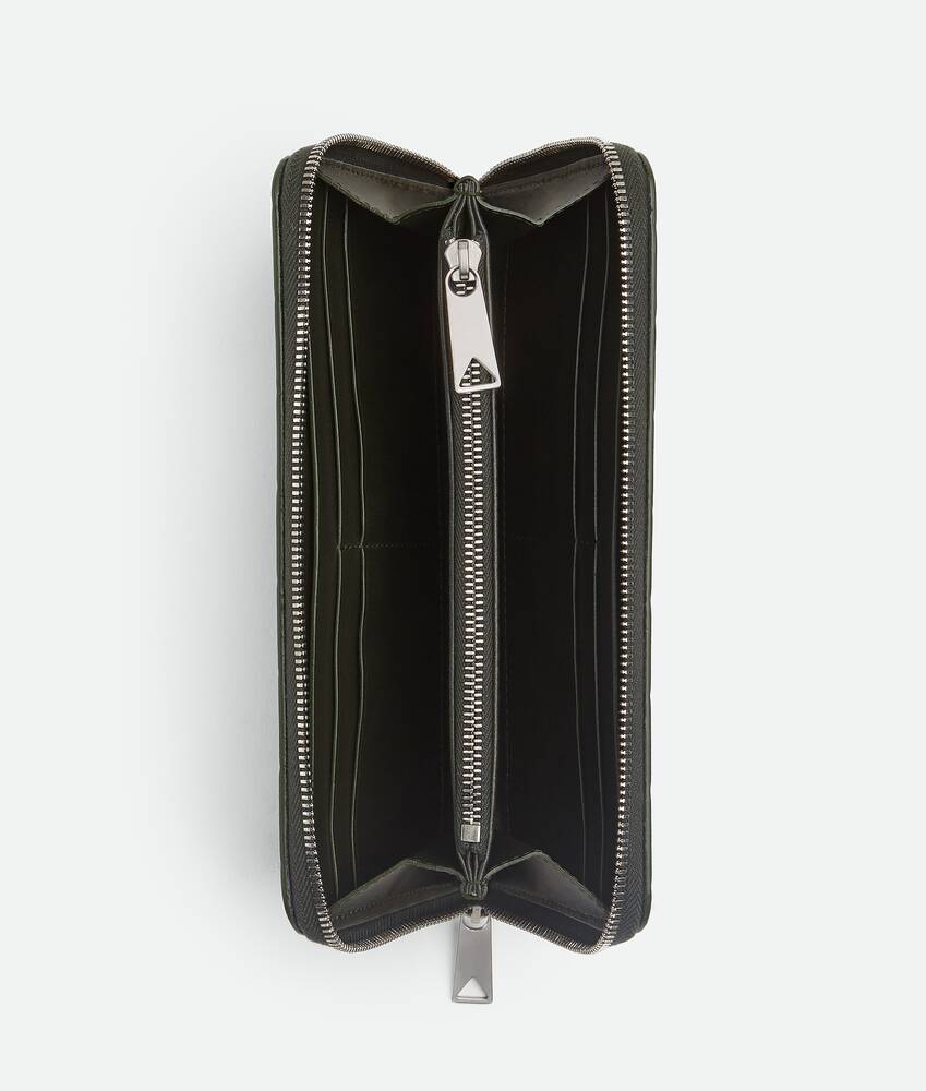 Intrecciato Zip Around Wallet
