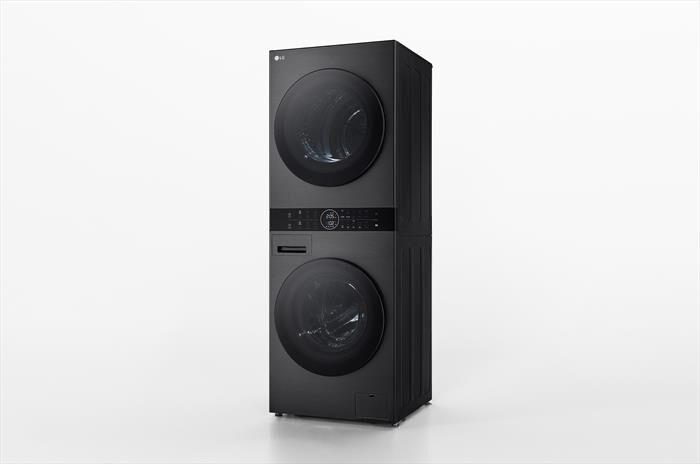 LG - Lavasciuga WASHTOWER WT1210BBF 12/10 Kg Classe A-Platinum Black