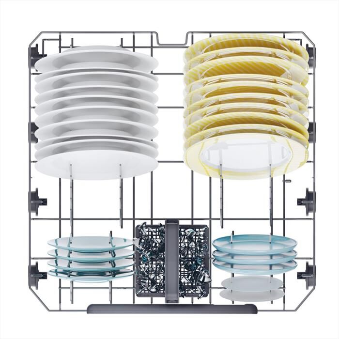 CANDY - Lavastoviglie CF 4E7L0X Classe E 14 coperti-Acciaio inossidabile