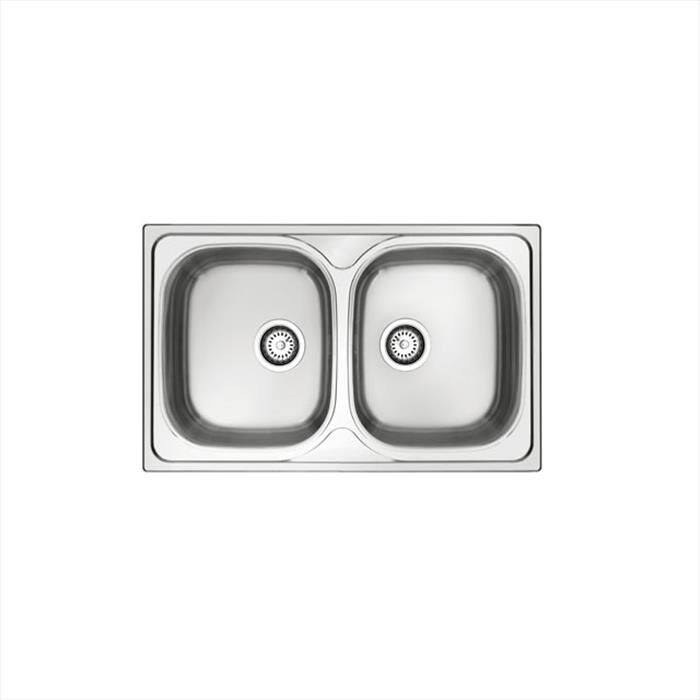 GLEM GAS - Lavello lineare GL279X 2 vasche-Inox