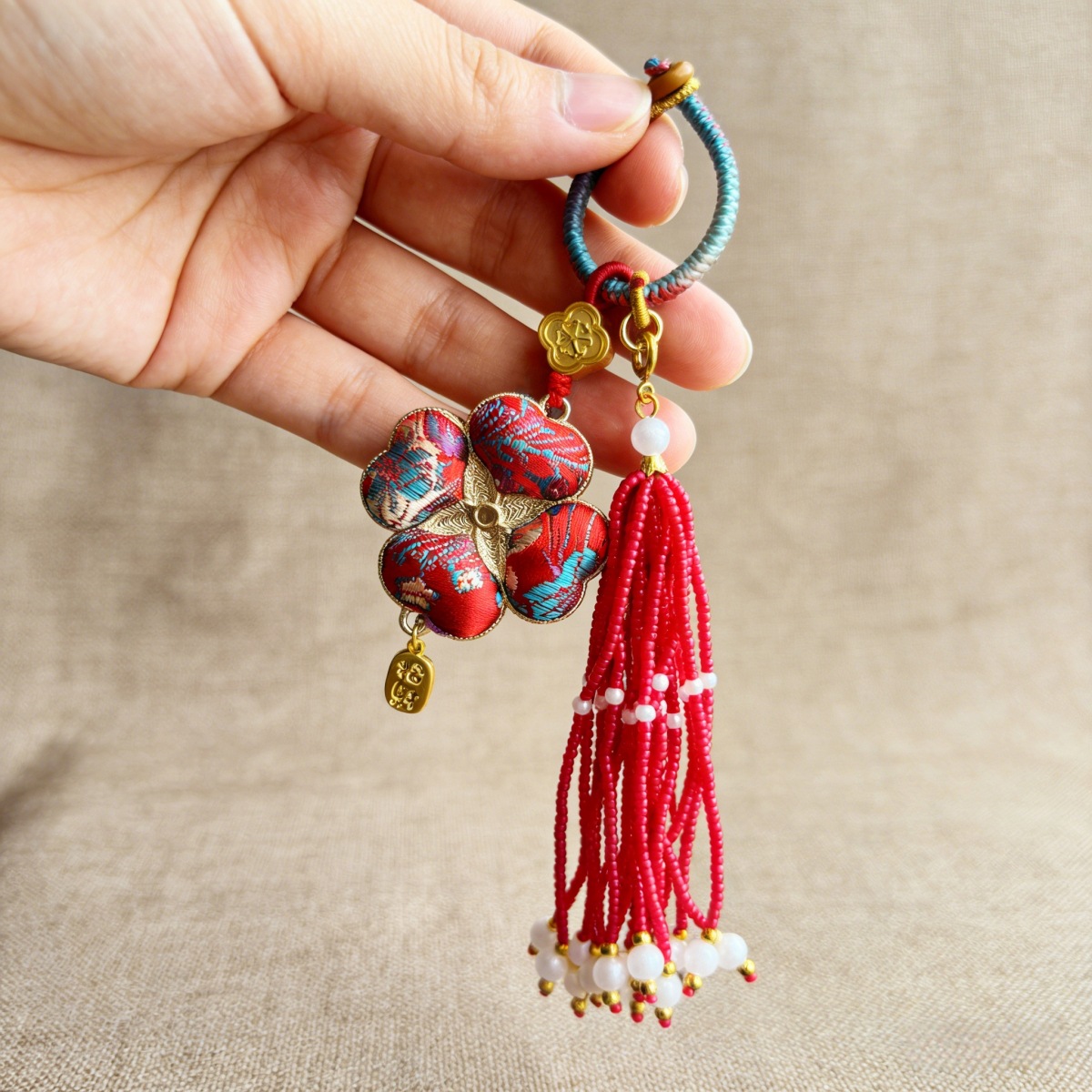 Chinese style embroidery gourd pendant decoration