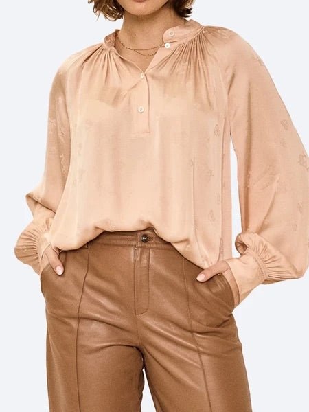 SilkBreeze Pleated Top‌