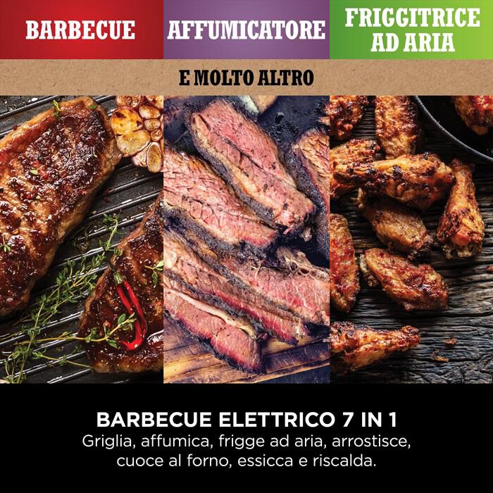 NINJA - BBQ elettrico Woodfire+affumicatore OG701EU-nero