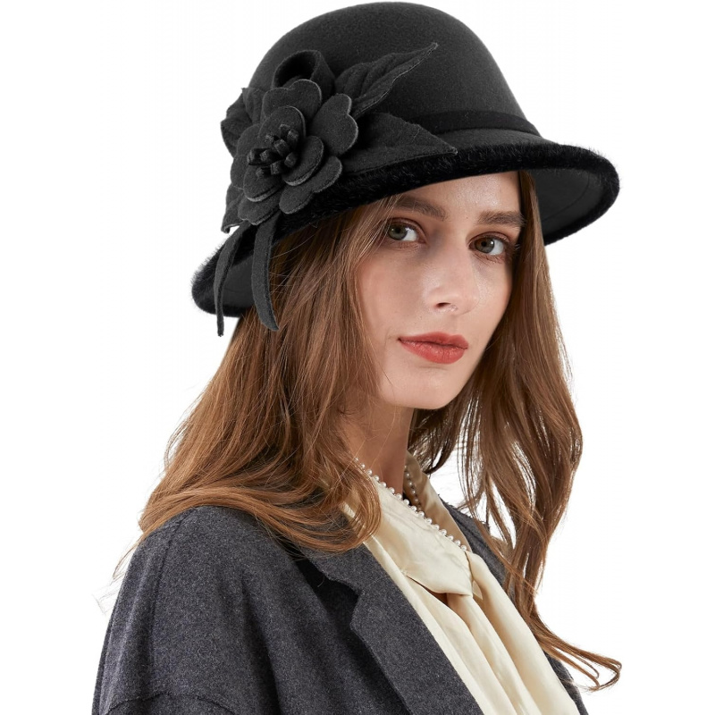Ladies Wool Felt Bucket Hat