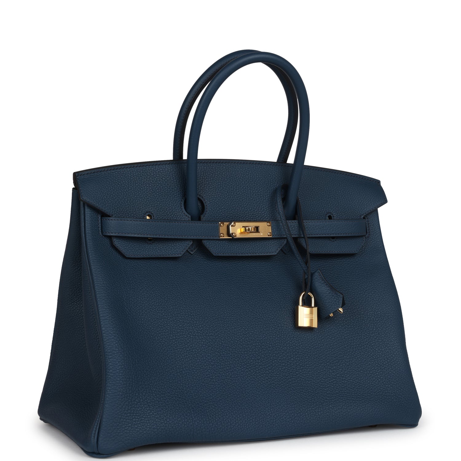 Birkin 35 Bleu De Prusse Togo Gold Hardware