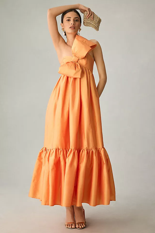 Bold Bow Dress ORANGE