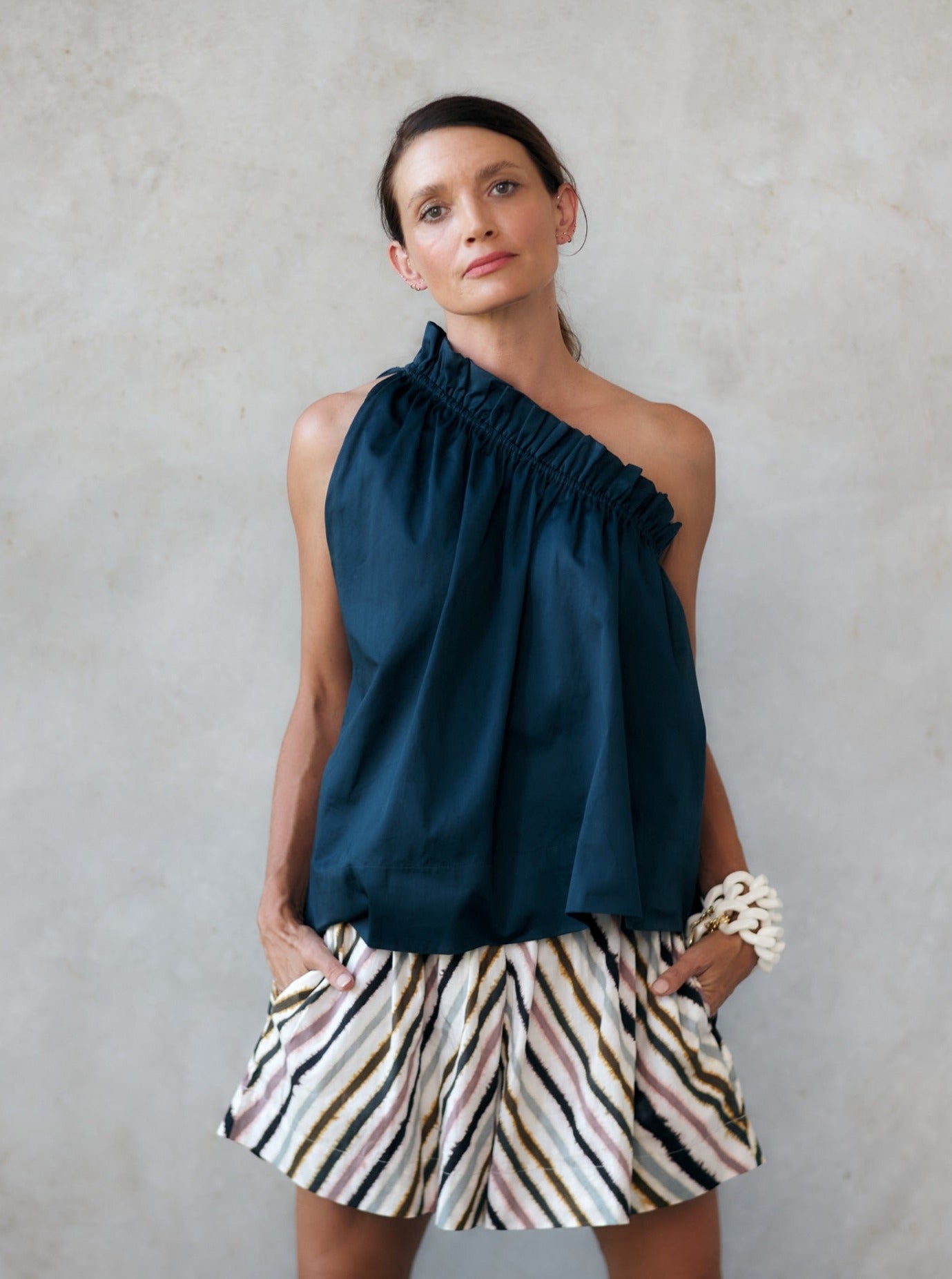 Adjustable One-Shoulder Top