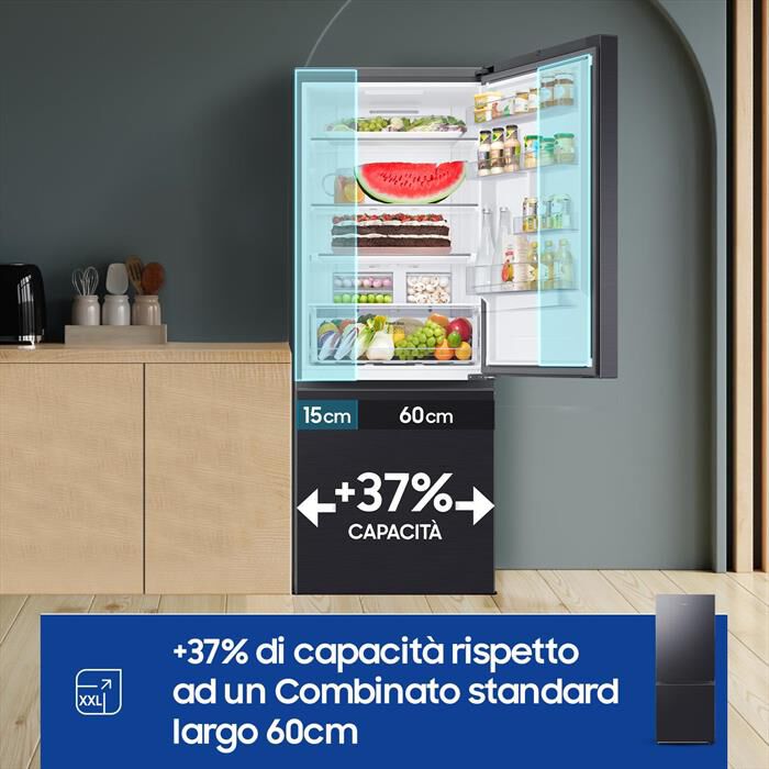 SAMSUNG - Frigorifero combinato RB50DG601EB1EF ClasseE 508lt-Antracite