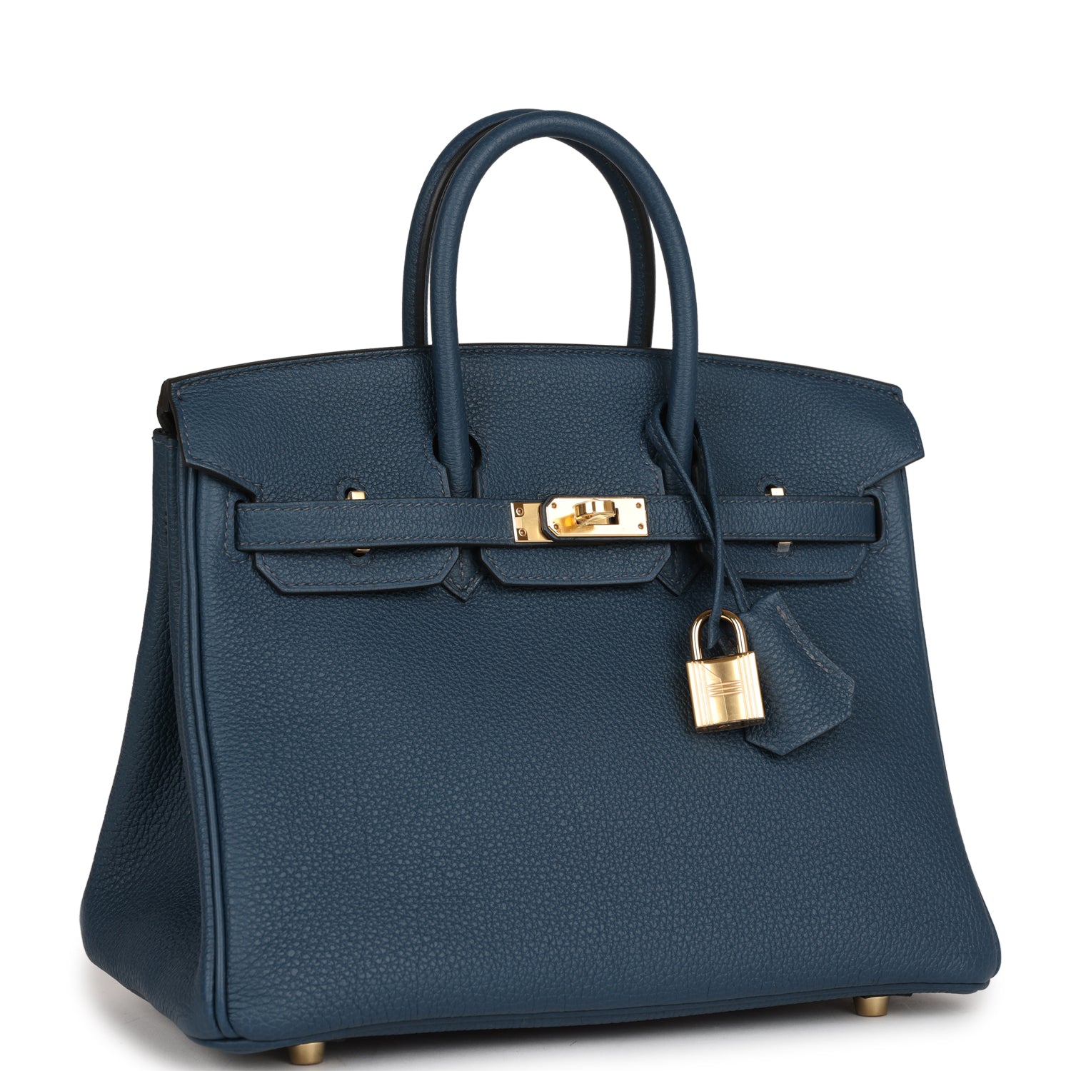 Birkin 25 Bleu De Prusse Togo Gold Hardware