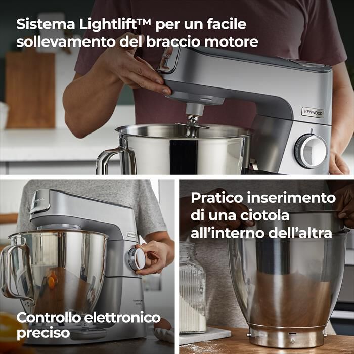KENWOOD. - Planetaria Titanium Chef Baker XL KVL85.124SI-Silver