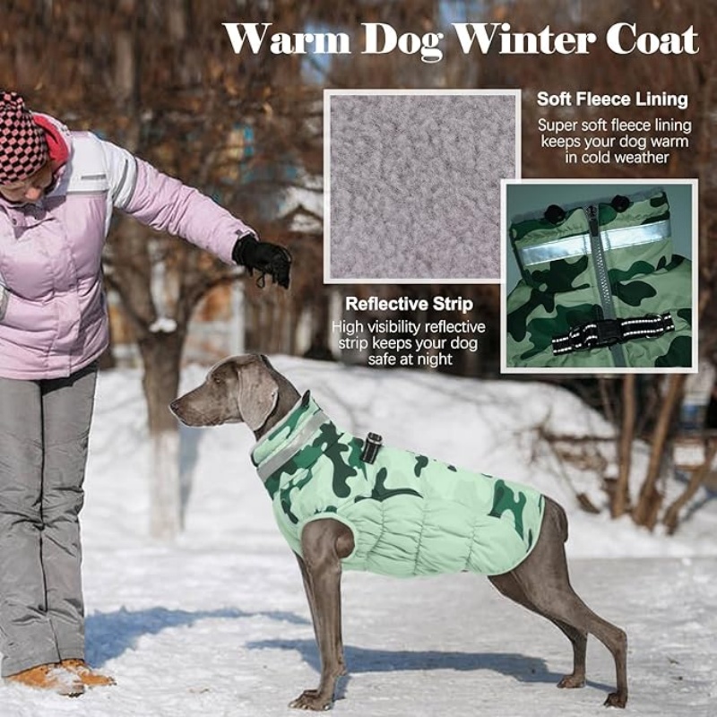 FURATTIRE Warm Dog Winter Coat Dog