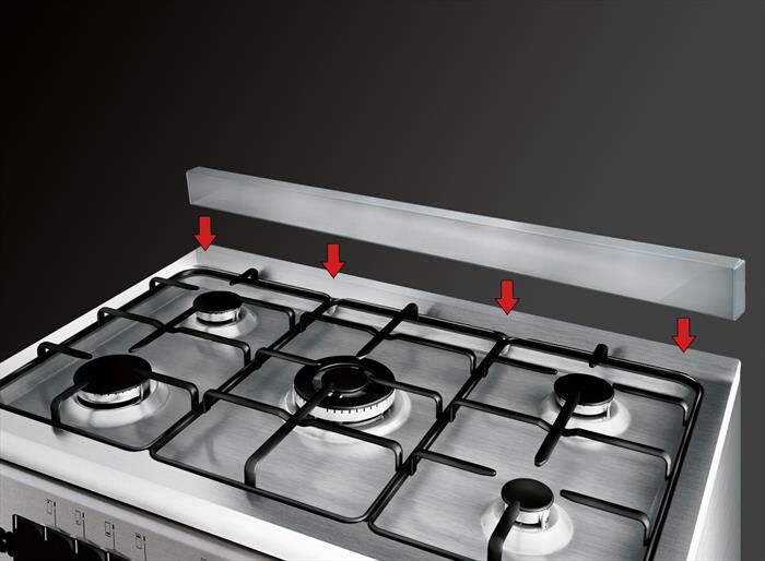 GLEM GAS - Cucina a gas A654VX Classe A-Bianco
