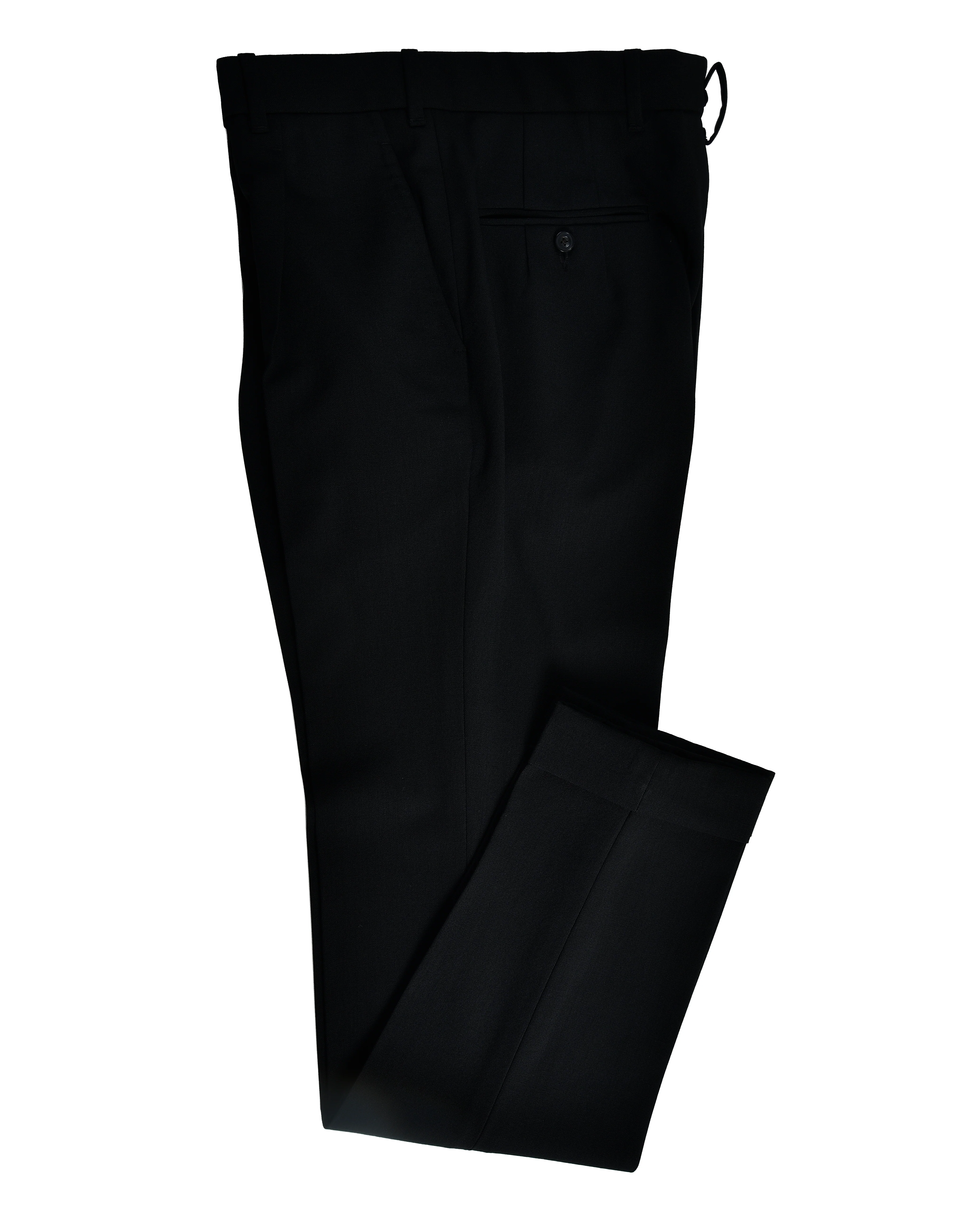 Black Tropical Wool Dress Pant