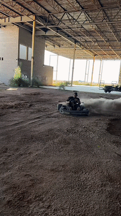 Electric Racing Kart Action Demo