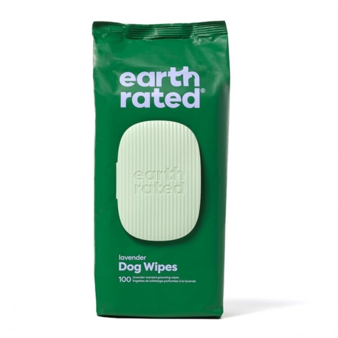 Earth Rated Komposterbare Våtservietter Lavendel, 100-pakning