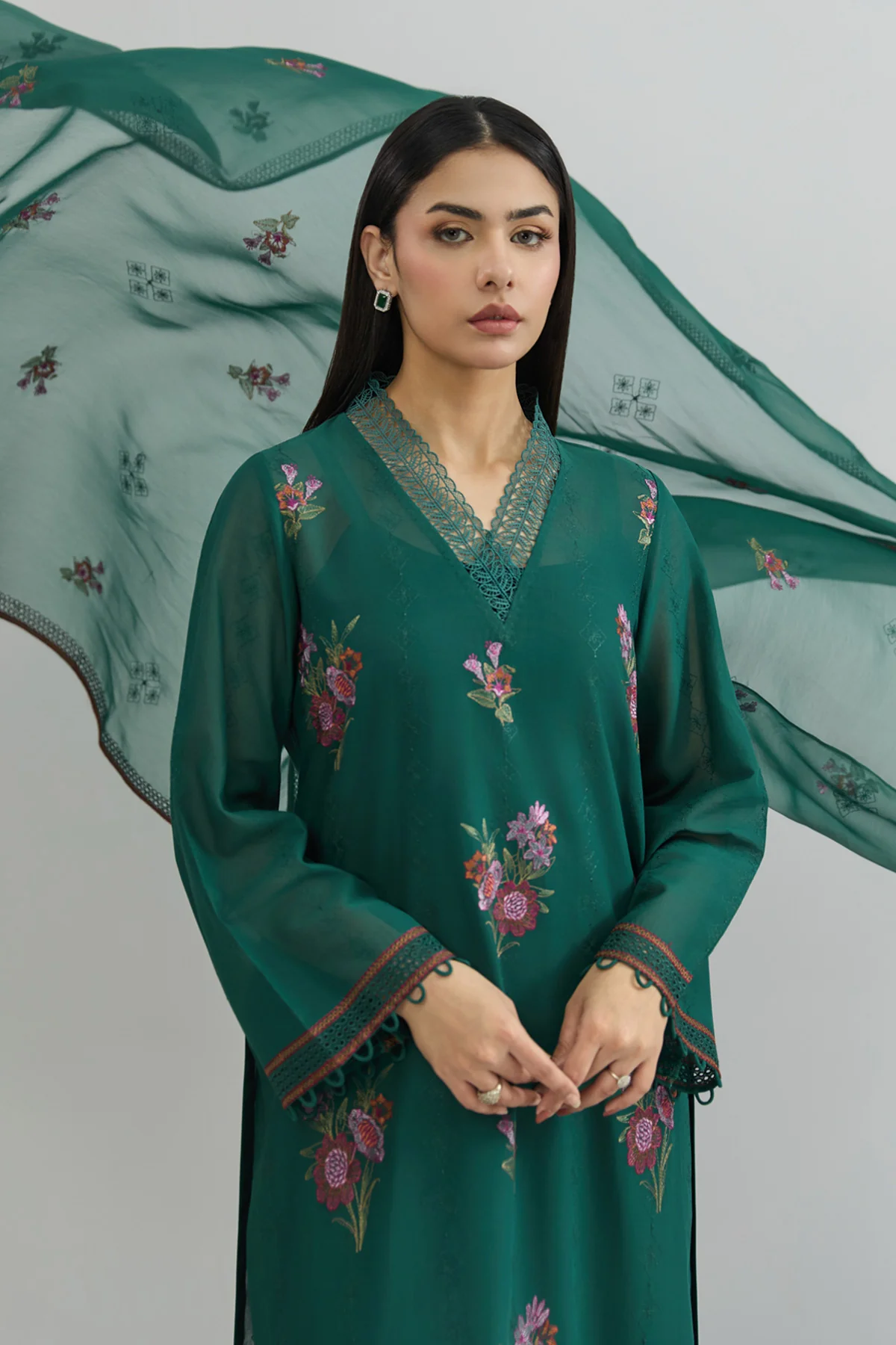 SWISS LAWN | EMBROIDERED