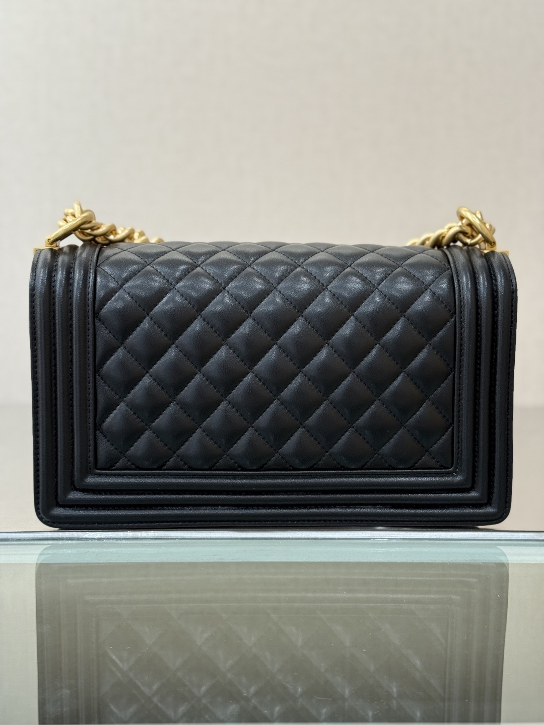 Medium Le Boy Flap Bag（Gold） - Mocuir