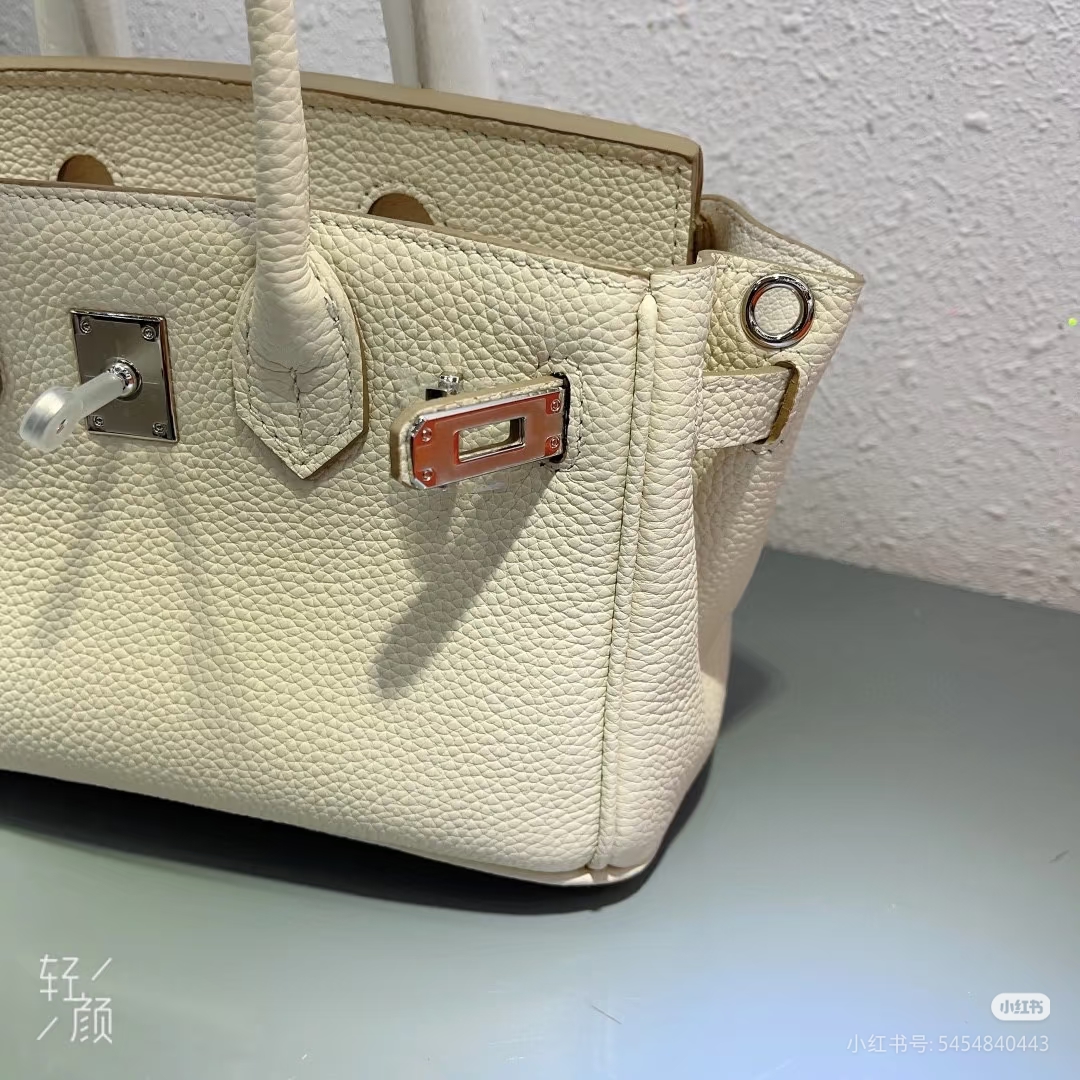 Birkin 20 Milkshake White Custom