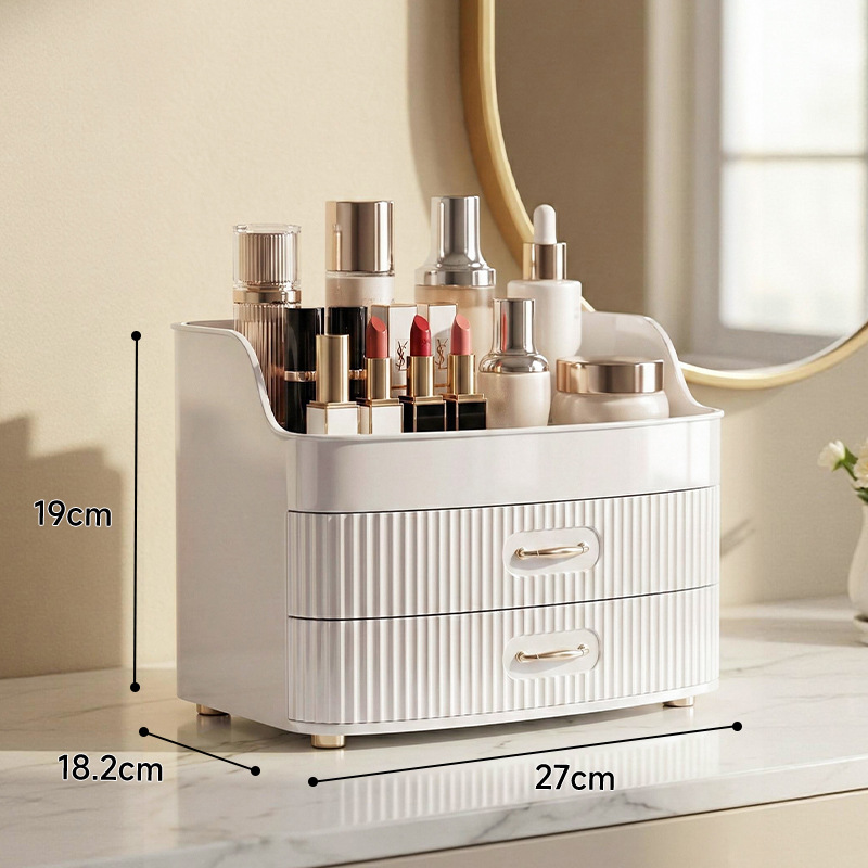 New cosmetic storage box advanced desktop skin care lipstick brush frame finishing box dresser shelf