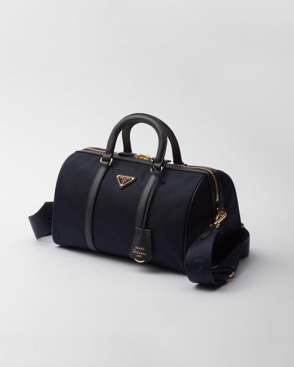 Re-Edition 1978 Medium Re-Nylon and Saffiano Leather Top-Handle Bag