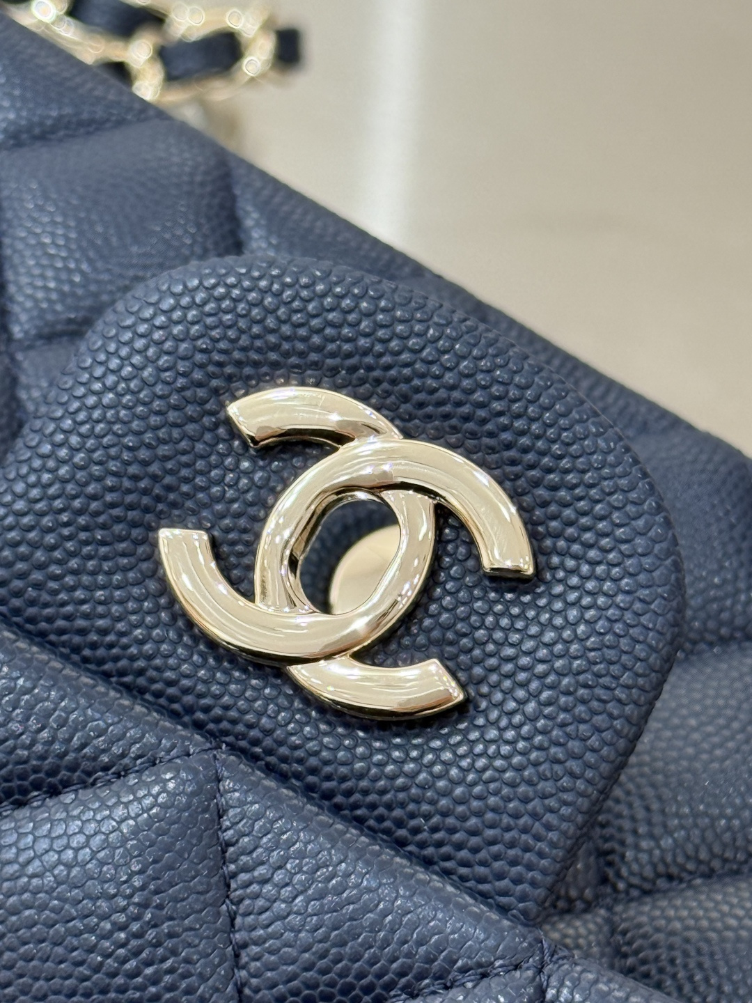 Mini Classic Flap Handbag（Dark Gray-Blue） - Mocuir