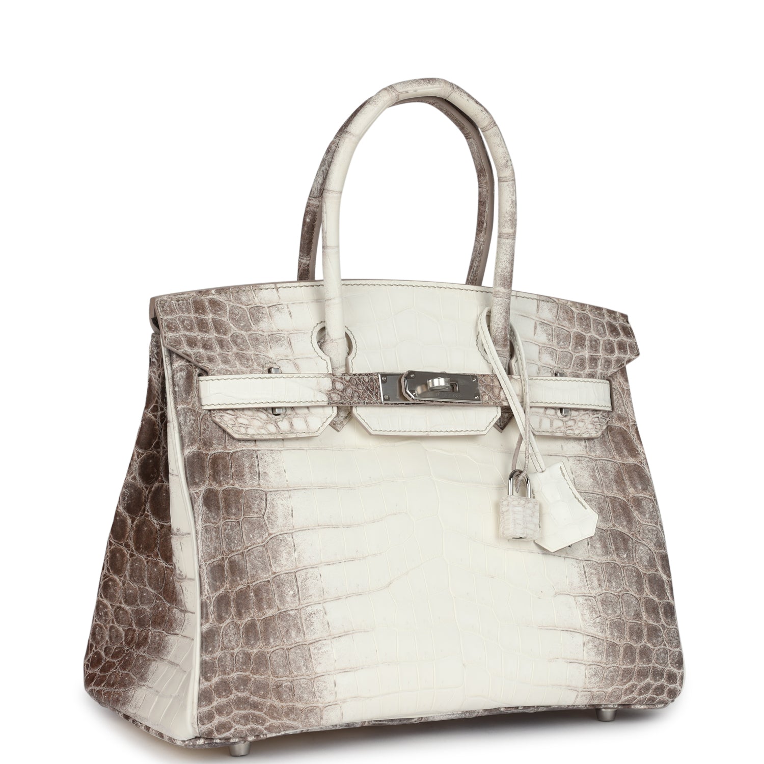 Birkin 30 Himalaya Niloticus Crocodile Palladium Hardware