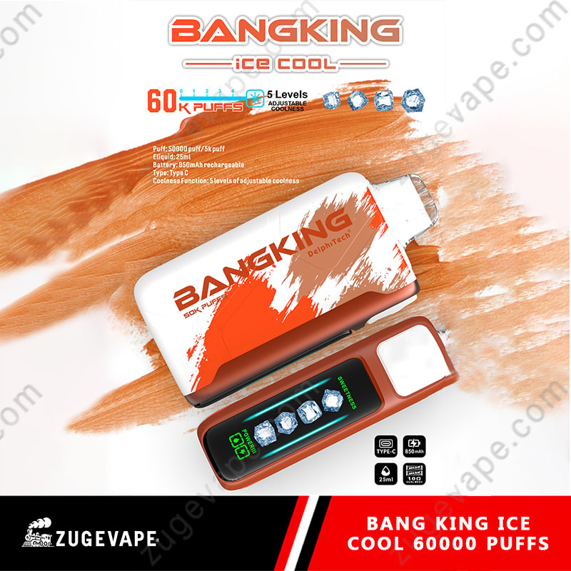 【Hot Sale🔥】Bang King Ice Cool 60000 Puffs 60K Adjustable Coolness Disposable Vape