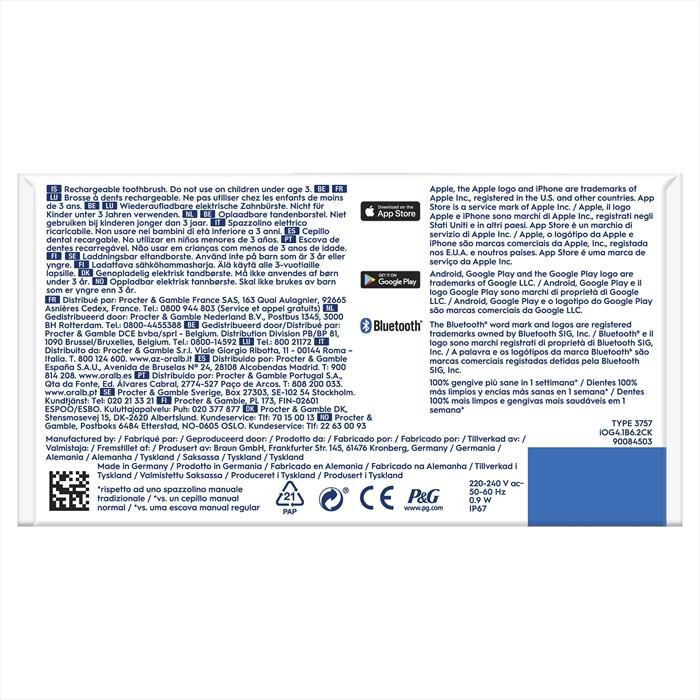 ORAL-B - Spazzolino Elettrico Ricaricabile IO 4S-Nero