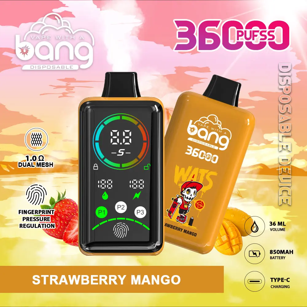 Bang 36K Power Advanced Fingerprint  Disposable Vape(3 pieces)