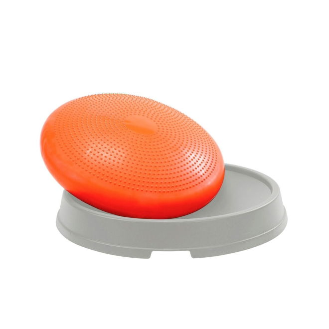 Gymnic Disco Dome Balanseplate for Hund Oransje