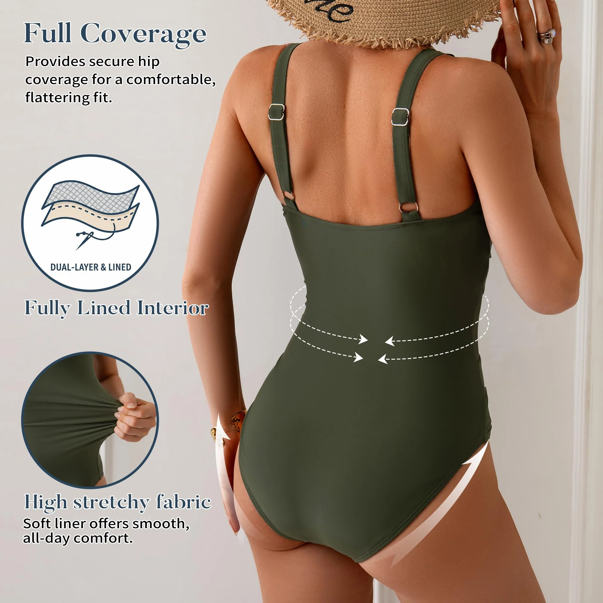 Mesh One Piece Swimsuit Tummy Control Sexy Bathing Suit Push Up Swim Suit Slimming Swimwear
