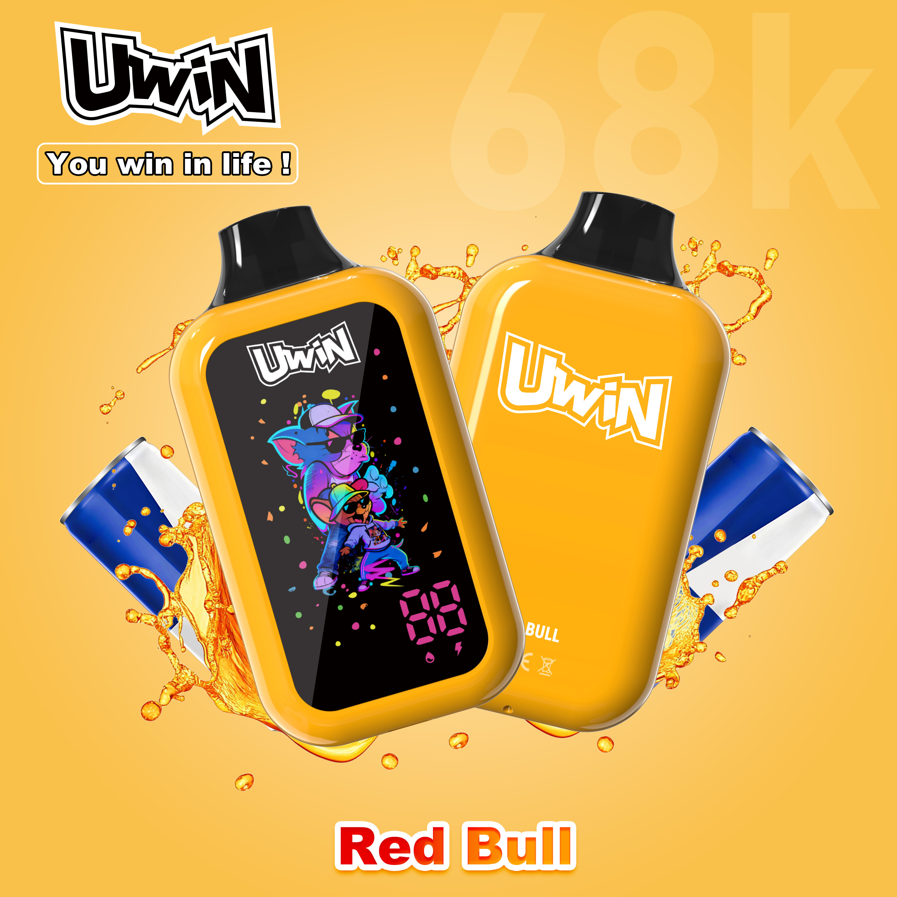 【New Arrive】Uwin digital box 68K Puffs | 0% 2% 3% 5%