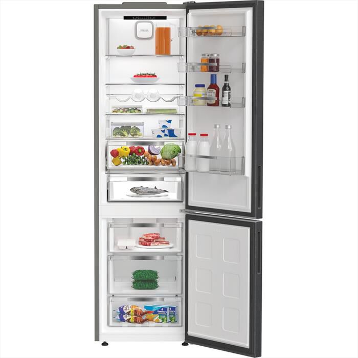 HOTPOINT ARISTON - Frigorifero combinato HPK 25403 XBR6E Classe C-Nero