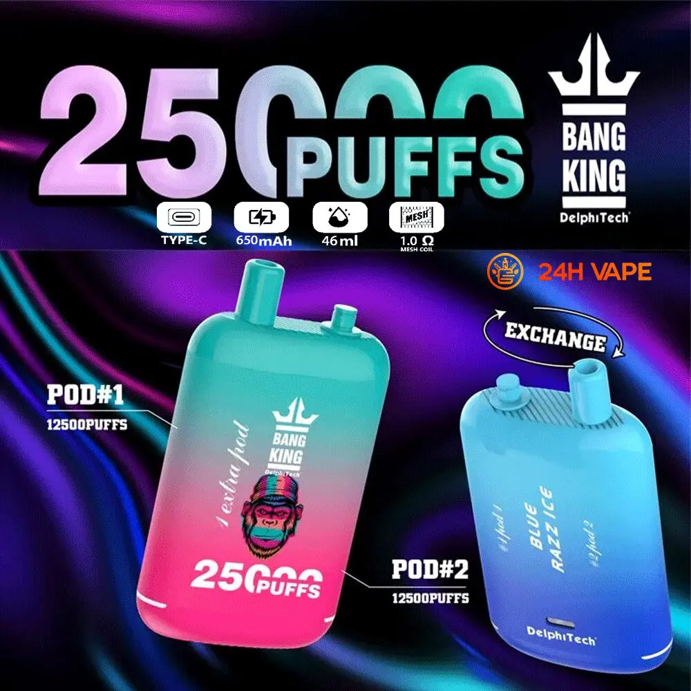 Bang King 25000 Puffs Disposable Vape Pod(3 pieces)