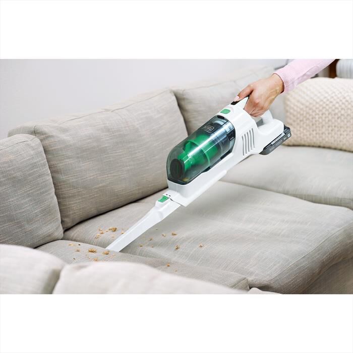 BLACK & DECKER - Scopa elettrica REVSV18D1HF-BIANCO / VERDE
