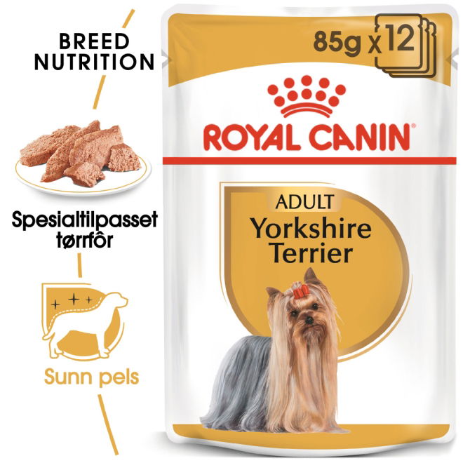 Royal Canin Yorkshire Terrier Adult Loaf våtfôr til hund 12x85g
