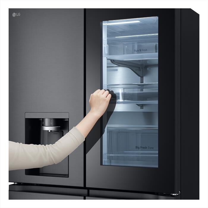 LG - Frigorifero 4 porte GMG960EVJE Classe E 638L-Black