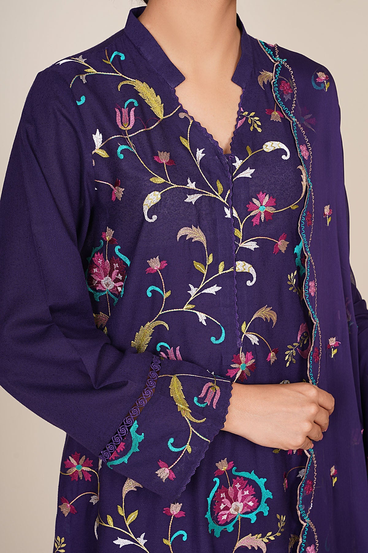 VISCOSE KARANDI | EMBROIDERED