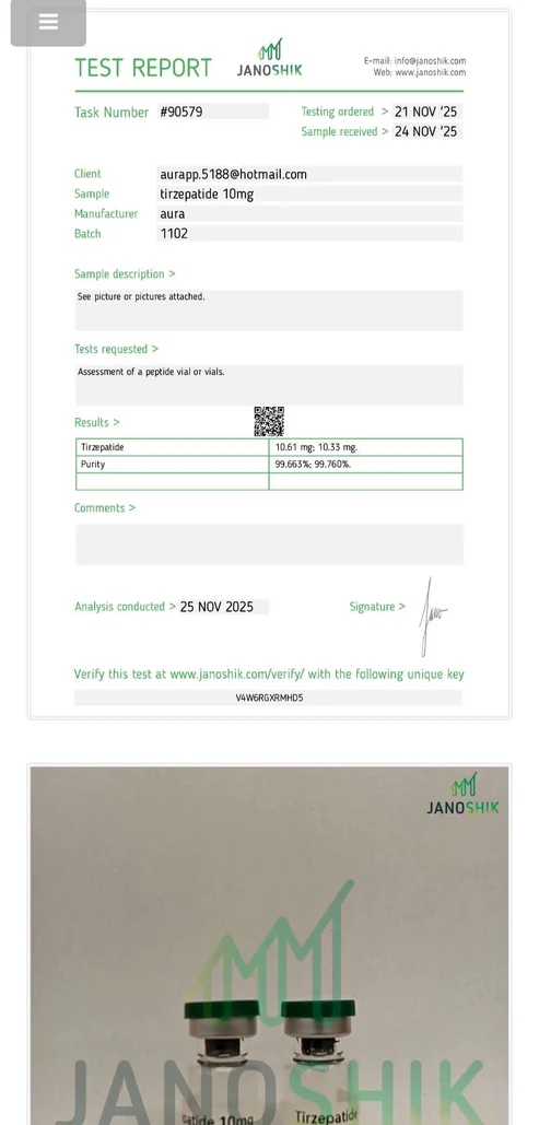 Single Vial Tirzepatide Research Peptide